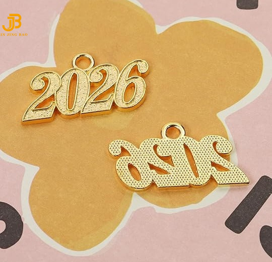 2025 2026 New Year Pendant Graduation Tassel Charm Wholesale Year Charms 2025 for Tassel