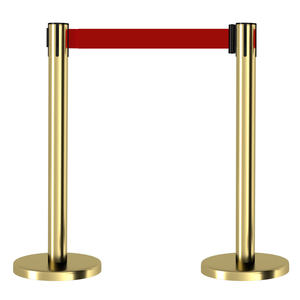 2025 nouvelle barrière de contrôle des foules pas cher Stanchions or piéton Portable barrière de sécurité de contrôle des foules - Product Image 1