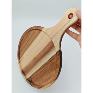 Offre Spéciale <span class=keywords><strong>planche</strong></span> à découper <span class=keywords><strong>ronde</strong></span> en <span class=keywords><strong>bois</strong></span> d'acacia <span class=keywords><strong>planche</strong></span> à pizza plateau à pizza en <span class=keywords><strong>bois</strong></span> avec poignée droite trou de suspension LOGO personnalisé 40/35 <span class=keywords><strong>CM</strong></span> - Product Image 2