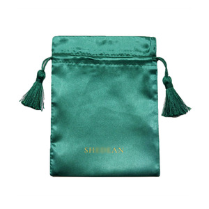Saten çanta üretim özel Logo saten çift katmanlı püskül yüksek kalite peruk çanta - Product Image 3
