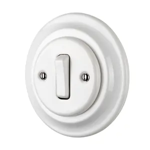 Interruptor de botón de pared eléctrico de lujo, campana montada en la puerta y la pared, resistente