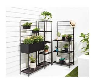 屋内屋外用の5層トールメタルフラワープラントスタンド収納ラック - Product Image 1