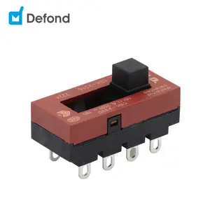 סין יצרן 10A 250v Defond שקופיות מתג 3 זורק 8pin הזזה מתג CSK-2320-AAA71-02R מכשירי חשמל לבית