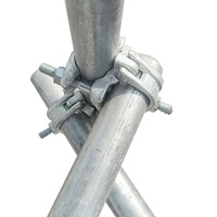 Coupleurs de coffrage en acier Q235 galvanisé pressé, double coupleur, boulons de qualité 8.8, norme EN74/BS139 pour la construction