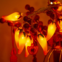 Chinesische Stimmungsbeleuchtung für Weihnachten, Neujahr und Feiertage, zum Aufhängen an Bäumen oder Wänden als Dekorative Lichterketten