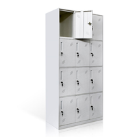 Armoire à casiers à 12 portes, meuble en acier