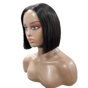 13X4 Raw Brazilian Virgin Short Human Hair Lace Front Bob Wig Glueless Hd Full Lace Frontal Natural Bob Human Hair Wigs