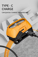 Lampe frontale LED étanche IP65 2026, 600LM avec 8 modes réglables pour la randonnée et le camping, recharge USB