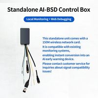 Système d'alerte d'angle mort BSIS MOIS AI BSD avec module de détection de piétons et alarme audio-visuelle pour camions et véhicules utilitaires lourds