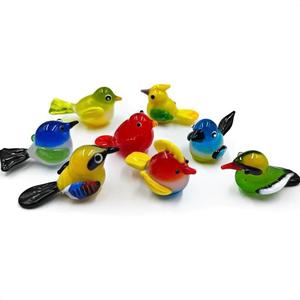 Aanpasbare lampwork Murano glazen vogels figuurtjes - handgemaakt cadeau voor huisdecoratie - Product Image 1