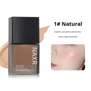 Corrector y Base de Maquillaje NAXR Modelo N2, Nutritivo para la Piel, Acabado Cremoso de Larga Duración, Botella Pequeña, Resistente al Sudor y al Agua - Product Image 6