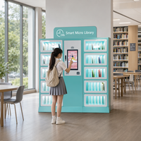 HAUMR Library Holds Locker RemoteLocker LibCabinet Kiosco de Entrega y Devolución de Libros sin Supervisión con Pantalla Táctil