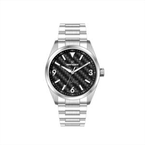 Carbon Fiber Watch Face Custom Made ETA 2824 Automatic Mechanical Watch Screw <b>Crown</b> 10 ATM Water Resistance <b>for</b> <b>Sale</b> - Product Image 1