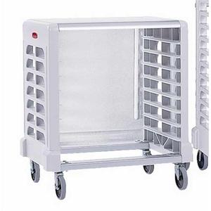 Carrello portaoggetti in plastica bianca da 33 pollici con ruote per stoccaggio e trasporto in cucina - Product Image 1