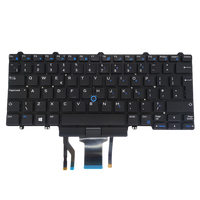 Keyboard Backlight UK untuk Dell Latitude 5480 5490 5491 7490 E5450 E7450 E7470 E5470 E5490 E7490 E5495 0W24RK Keyboard Trackpoint