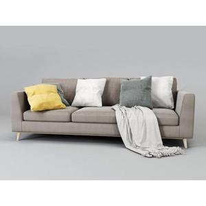 सरल डिजाइन आरामदायक तीन व्यक्ति सीट सोफा फैब्रिक कवर मनोरंजन क्षेत्र छात्रावास के लिए मनोरंजन क्षेत्र रिसेप्शन सोफा - Product Image 3