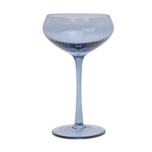 Set di 2 bicchieri da cocktail Lou Coupe in vetro blu - Product Image 1