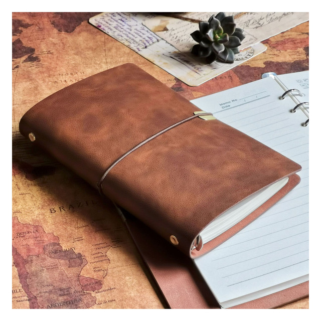 Personalized Leather Book Cover NoteBook Protector Cover Customize Office Stationery Craft Sleeve Journal Cover Organizer