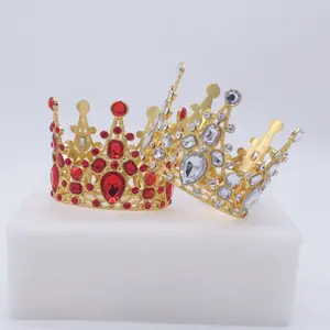 Decoración de pasteles, corona de aleación, vestido de flores, joyería, corona de cumpleaños, tocado para niños, accesorios para el cabello para adultos