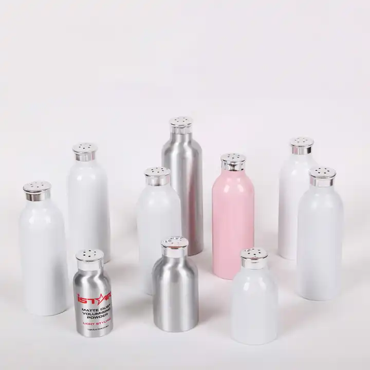Custom Empty Talcum Powder Bottles With Sifter Caps