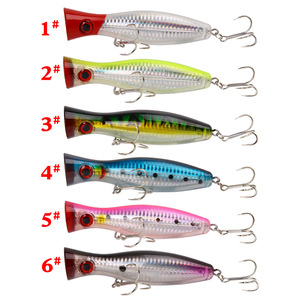 NM Best Lure Popper Lure 125mm 40g 1Oz Big Fishing Lures pour River Stream for Bream Species Fabriqué en PVC ABS Métal Cuivre - Product Image 6