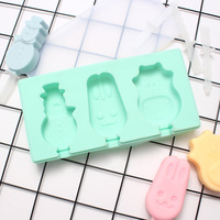 Moule à crème glacée fait maison en silicone de dessin animé pour un usage domestique