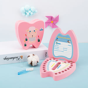 Haute qualité en bois enfants bébé boîte à dents organisateur doux stockage pour lait dents bébé <span class=keywords><strong>dent</strong></span> souvenir boîte - Product Image 3