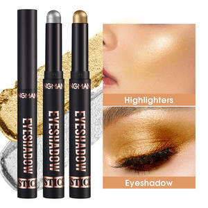 Barra de sombra de ojos luminosa a prueba de agua individual para tonos de piel claros y claros para maquillaje de ojos secos para nuevos usuarios - Product Image 2