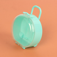 Mignonne boîte d'emballage de mini valise à bagages en plastique vide transparente pour chariot à bijoux
