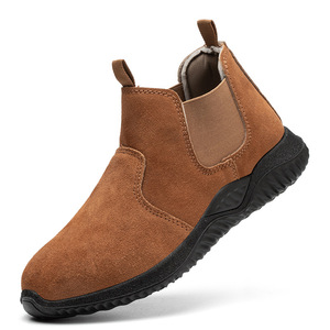 Zapatos de seguridad con punta de acero, alta resistencia al deslizamiento, transpirables, para hombres, protección para los pies en el trabajo, XHL 313 - Product Image 1