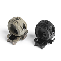 Klip Senter Helm WADSN untuk Senter Mini Aksesori Berburu Model WEX278 Cocok untuk Rel Helm FAST Plastik