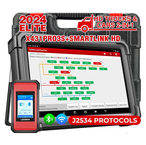 Lanciare X-431 lettore di codici commerciali di PRO3S + SmartLink HD economico 6300mAh per autocarri pesanti per veicoli passeggeri - Product Image 1