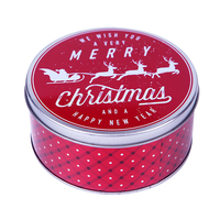 Conteneurs personnalisés de boîte en fer blanc de métal petites boîtes en métal personnalisées pour le stockage de casse-croûte de biscuits au beurre danois