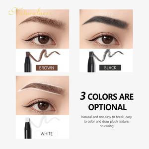 Naturaless-lápiz para cejas marrón, resistente al agua, Microblading, contorno de cejas, lápiz con cepillo, venta al por mayor - Product Image 5