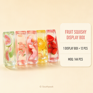 Jouet souple en gelée de fruits Southpeak avec inserts transparents, jouet anti-stress <span class=keywords><strong>à</strong></span> presser, cadeau doux au toucher, emballage rectangulaire, vente en gros, présentoir WS - Product Image 3