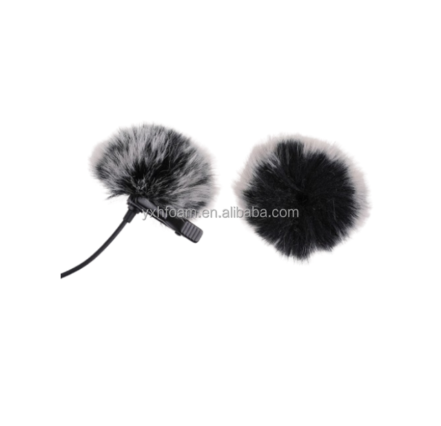 Mini Microphone Windscreens Furry Cover High Density Mic Headset Cover Lapel Microphone Windscreen for Lavalier Microphones
