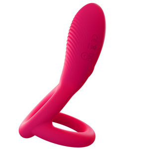 <b>Remote</b>-<b>controlled</b> 10-frequency vibration V-shaped double-ring sperm-locking <b>vibrator</b>, desensitizing vibration sperm-locking - Product Image 5