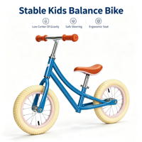 Bicicleta de Equilibrio para Niños, Tamaño Personalizado, Sillín Ajustable, Bicicleta para Caminar para Niños Pequeños, Bicicleta de Entrenamiento de Equilibrio para Niños
