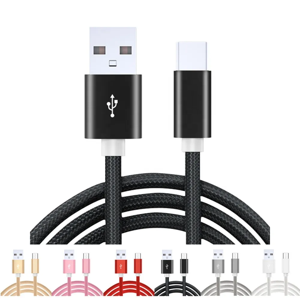 Customized Logo 3FT Hot Sales Black Braid Charging phone cable for Iphone 8 charger