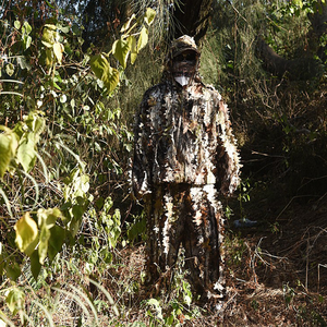 Traje de Camuflaje Ligero con Hojas 3D para Caza, Uniforme de Fatiga con Diseño de Hojas, Sudadera con Capucha para Ocultarse en la Selva - Product Image 6