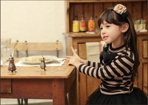 Camiseta de Manga Larga a Rayas para Niña, Ropa Infantil - Product Image 3