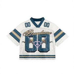 Camiseta de Verano REHEXIMPEX Personalizada de Alta Calidad, Estilo Retro de Fútbol y Fútbol Americano, Corte Holgado y Recortado - Product Image 3