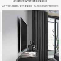 Support mural professionnel pour téléviseur en métal, bras extensible et rétractable, revêtement poudré noir, capacité 40 kg, VESA 400x400, compatible avec les téléviseurs de 17 à 55 pouces