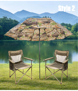 2026 nouveau mobilier d'extérieur demi-<span class=keywords><strong>tente</strong></span> <span class=keywords><strong>parapluie</strong></span> de pêche Camouflage couleur demi-étagère Camping <span class=keywords><strong>parapluie</strong></span> avec inclinaison - Product Image 1