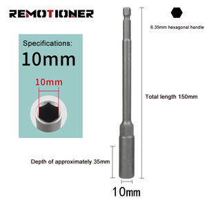 Kéo dài làm sâu sắc thêm hình lục giác Nut điều khiển khoan bit <span class=keywords><strong>Adapter</strong></span> tác động ổ cắm <span class=keywords><strong>adapter</strong></span> cho các công cụ điện - Product Image 3