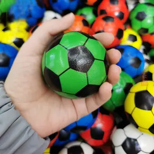 Pallone da calcio Antistress con sfera da calcio Antistress da 63mm in schiuma sintetica palla regalo per la promozione di basket e Tennis accetta Logo stampato personalizzato