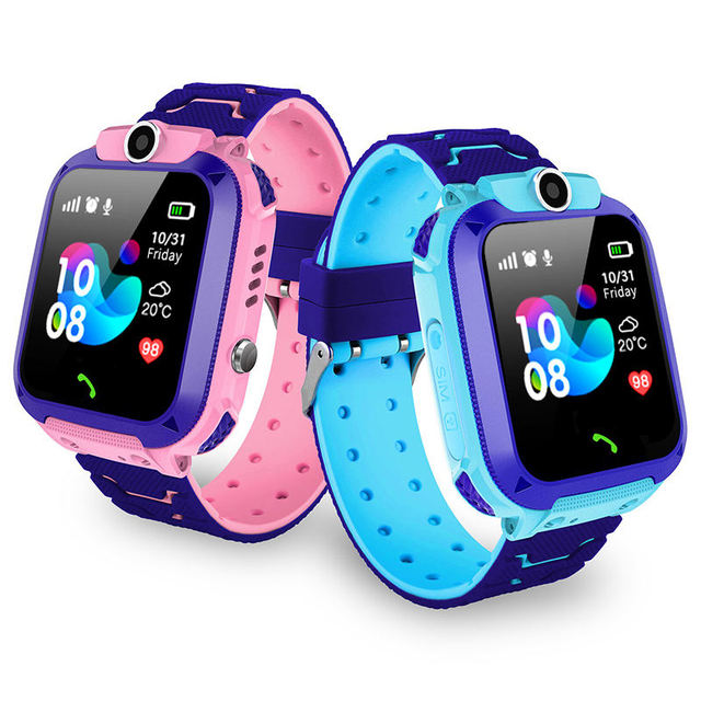 Q12 Phone Watch for Kids Smart Watch with 2G GPS SOS Security tracker Touch Color Display Ip67 Waterproof Smart Watch
