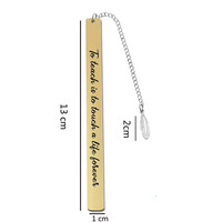 Grosir bookmark besi tahan karat bookmark untuk buku dengan rumbai