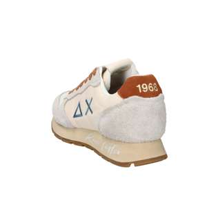 Sun68 Men's <b>Sneakers</b> Z36104 Cream 3 Cm Heel <b>Canvas</b> Trendy Shoes - Product Image 6