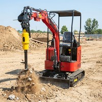 Foreuse hydraulique pour pelle, tarière rotative pour trous de poteaux, pour la construction, fixation universelle robuste